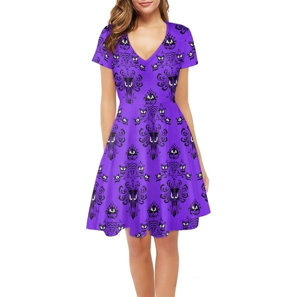 Women's  Summer Dress A-line Party Dance Dresses 1/4 Sleeve T-shirt Dress